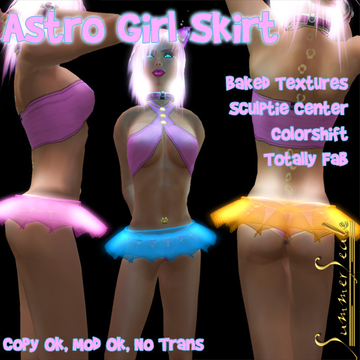 Astro Girl Skirt Poster
